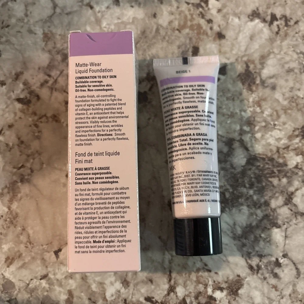 Mary Kay TimeWise Matte-Wear Liquid Foundation 1 oz‎ Beige 1-030757 Combo/Oily
